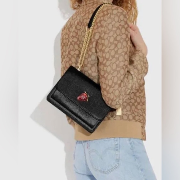 🌸NEW 🍓 COACH KLARE CROSSBODY WITH STRAWBERRY 🍓 WITH TAGS. - Picture 3 of 15